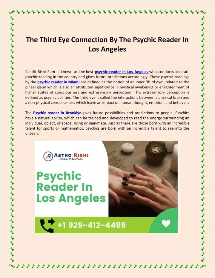 the third eye connection by the psychic reader