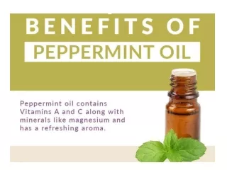 Benefits of Peppermint oil
