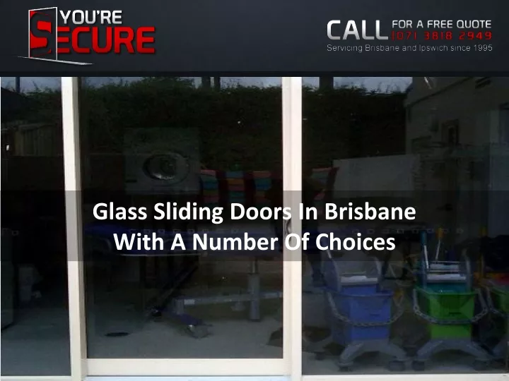 glass sliding doors in brisbane with a number
