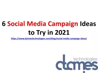 6 social media campaign ideas to try in 2021