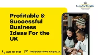 Profitable & Successful Business Ideas For the UK
