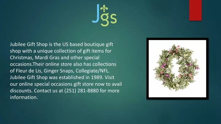 jubilee gift shop is the us based boutique gift