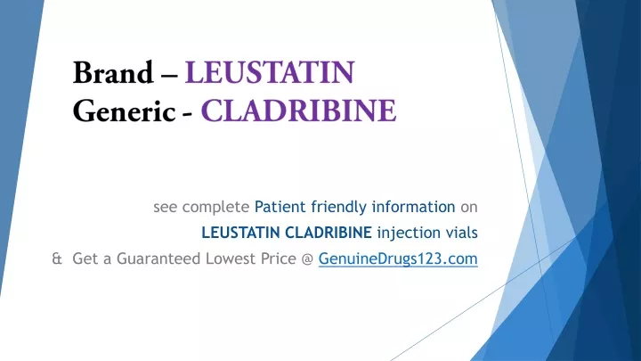 brand leustatin generic cladribine