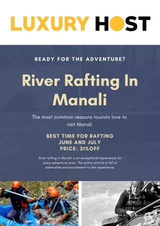 River Rafting In Manali