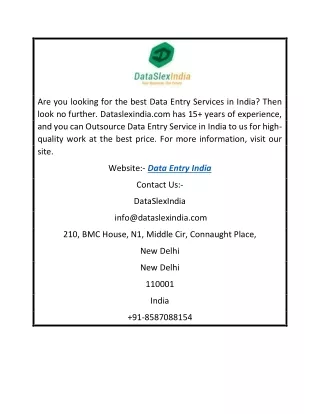 are you looking for the best data entry services