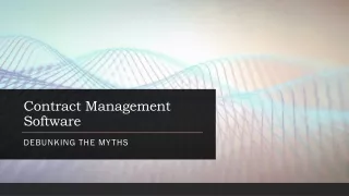 Contract Management Software myths