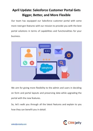 april update salesforce customer portal gets