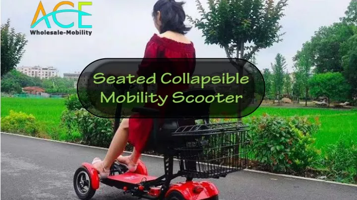 seated collapsible mobility scooter