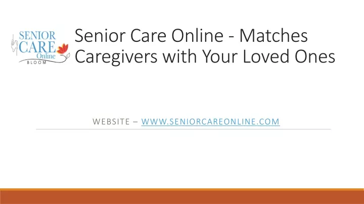 senior care online matches caregivers with your loved ones