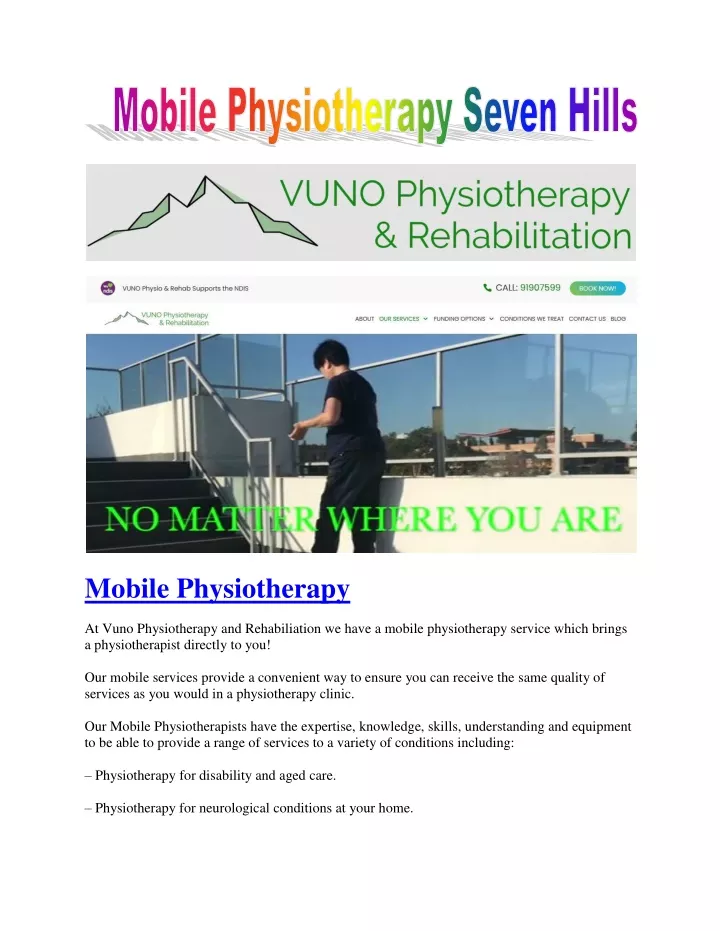 mobile physiotherapy