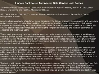 lincoln rackhouse and ascent data centers join
