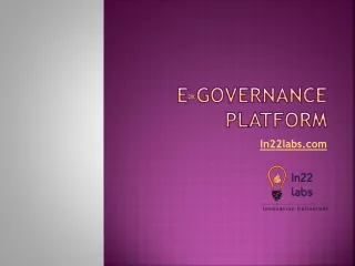 E-Governance Platform