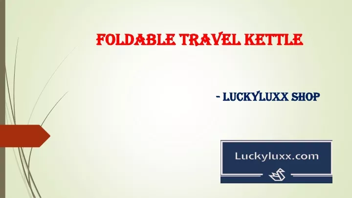foldable travel kettle