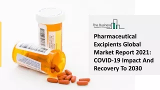 pharmaceutical excipients global market report