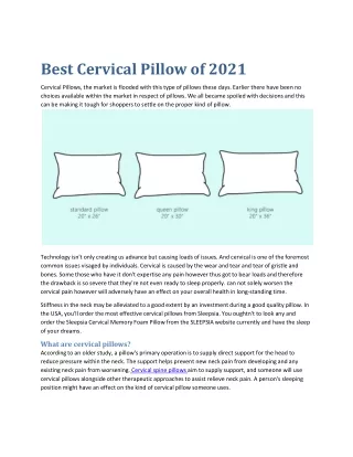best cervical pillow of 2021 cervical pillows