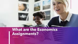what are the economics assignments