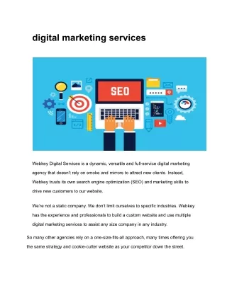 digital marketing services