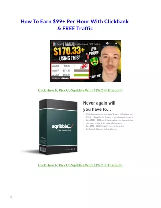 how to earn 99 per hour with clickbank free