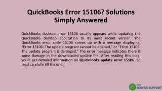 quickbooks error 15106 solutions simply answered