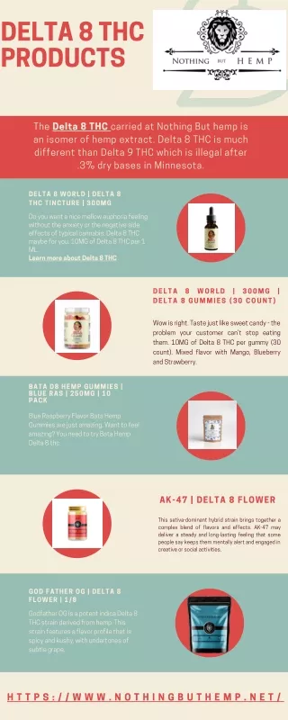 delta 8 thc products