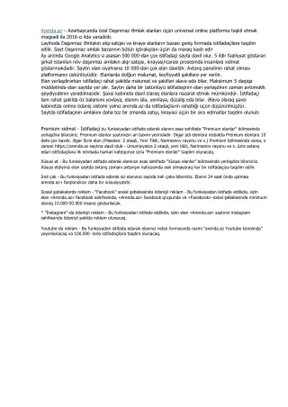 arenda az az rbaycanda z l da nmaz mlak elanlar