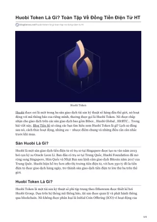 huobi token l g to n t p v ng ti n i n t ht