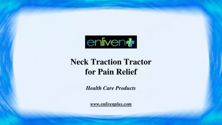 neck traction tractor for pain relief