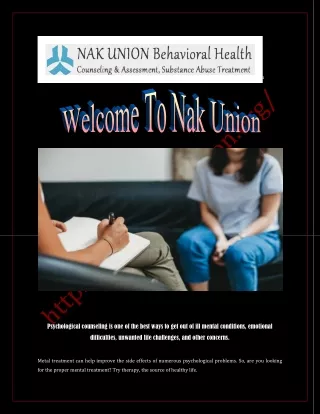 Feeling all alone or isolated Get Therapy From Nak Union