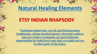 natural healing elements