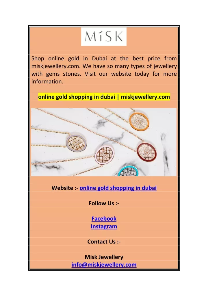 shop online gold in dubai at the best price from