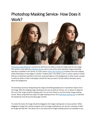 photoshop masking service photoshop masking