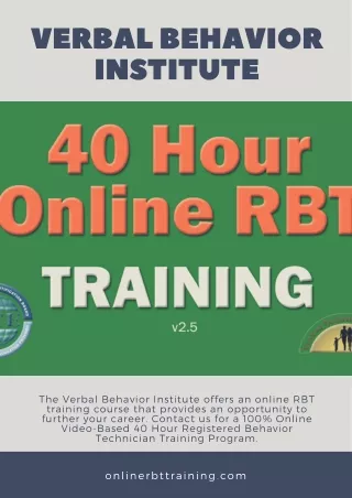 Online RBT Training