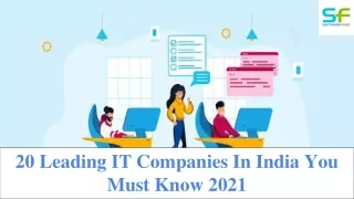 The Best 20 IT Companies In India[Review]