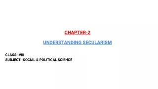 Class-8 Social And Political Science Chapter-2 Understanding Secularism