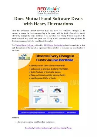 does mutual fund software deals with heavy