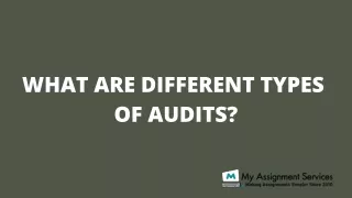 what are different types of audits
