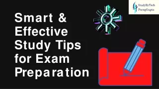 smart effective study tips for exam