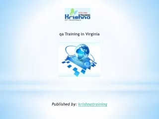 qa training in virginia published