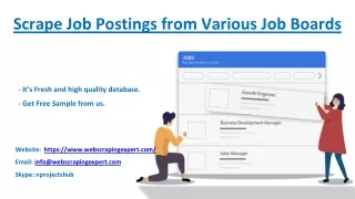 scrape job postings from various job boards
