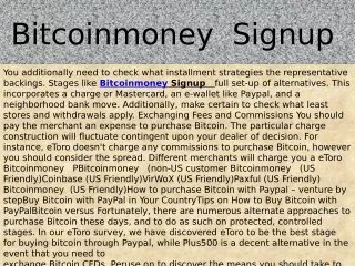 Bitcoinmoney Signup  The utilization of calculations in exchanging