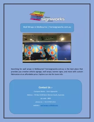 wall wraps in melbourne yarrasignworks com au