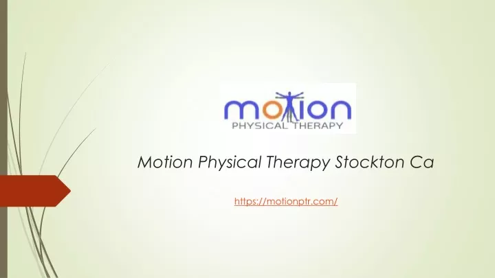 motion physical therapy stockton ca