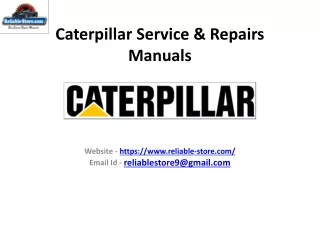 Caterpillar Service & Repairs Manuals
