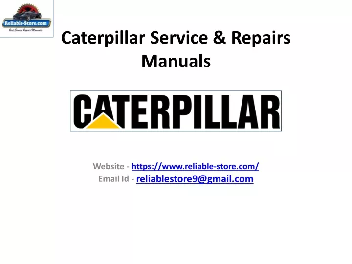 caterpillar service repairs manuals