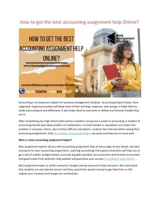 How to get the best accounting assignment help Online-converted
