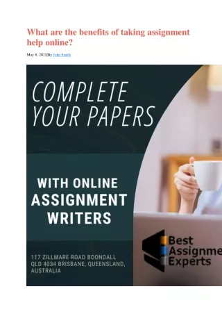 what are the benefits of taking assignment help
