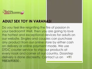 Buy Sex Toys in Varanasi