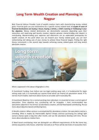 long term wealth creation and planning in nagpur
