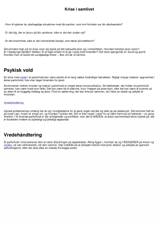 Uro i samlivet