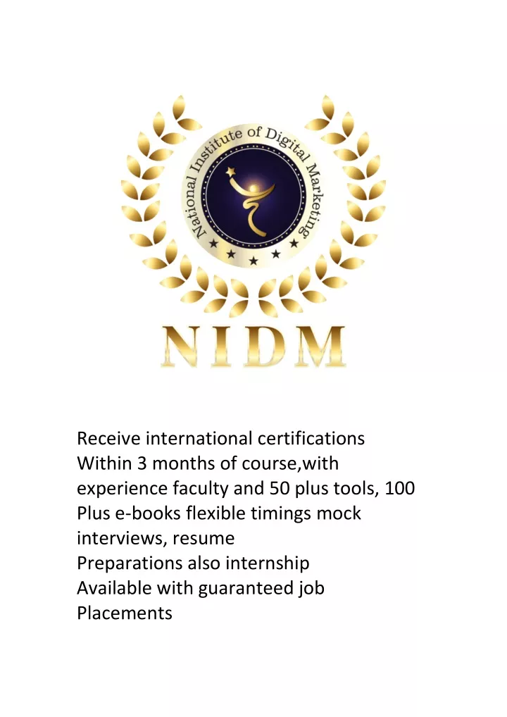 receive international certifications within